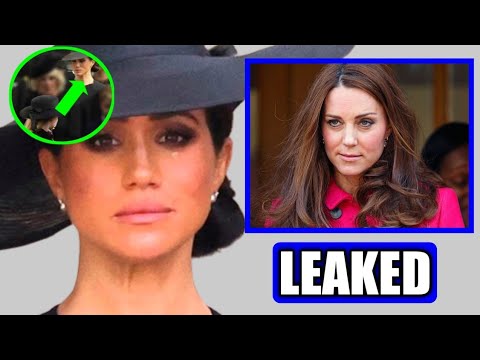 SHE&#039;S A BULLY! Scary Video Of Meghan SLAPPING Charlotte During Queen&#039;s Funeral Leaked