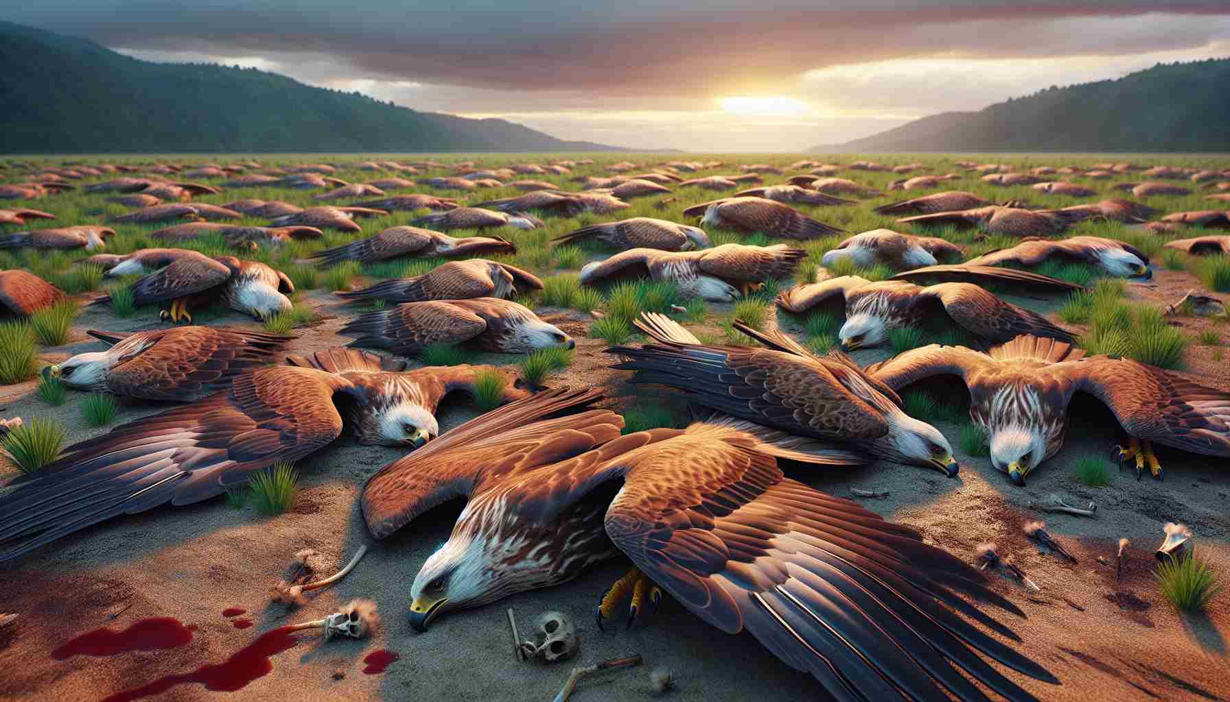 Tragic Bird Massacre: Over 330 Eagles and Kites Found Dead in Suspected Poisoning